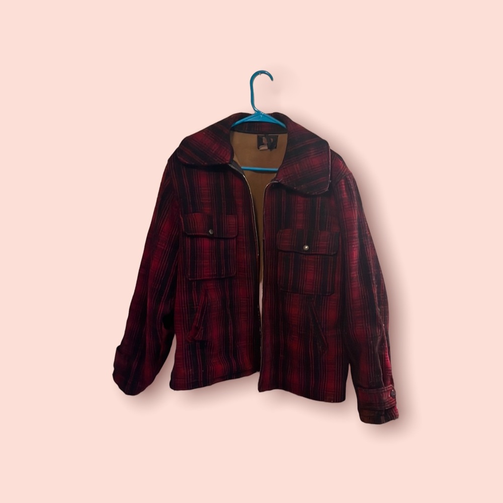 Vintage Woolrich wool Plaid coat